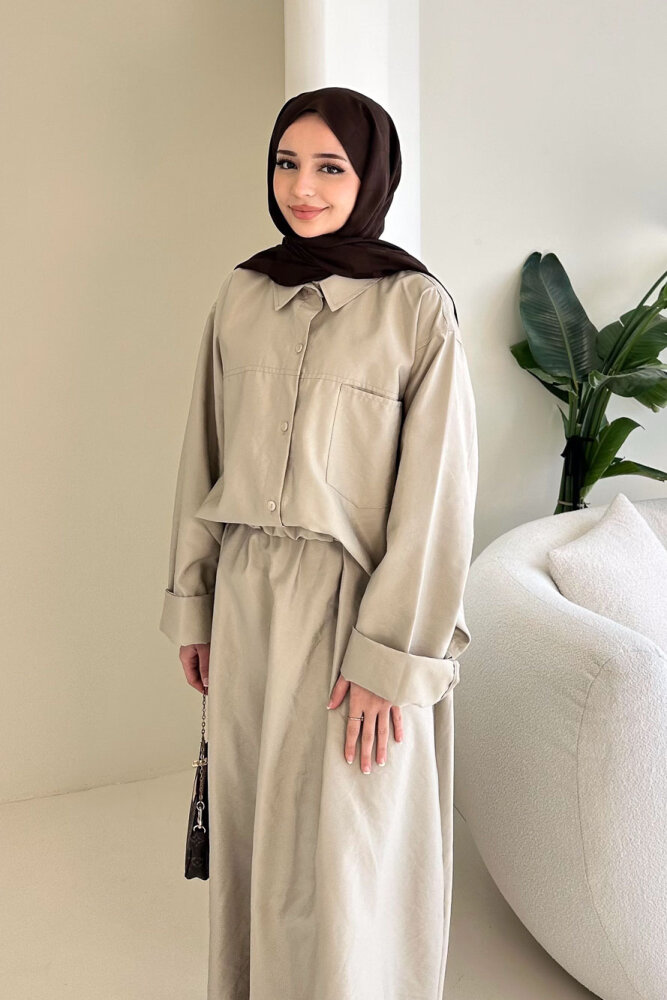 Zafira Etekli Takım - Bej - 5