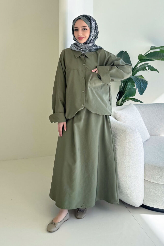 Zafira Etekli Takım - Haki - 5