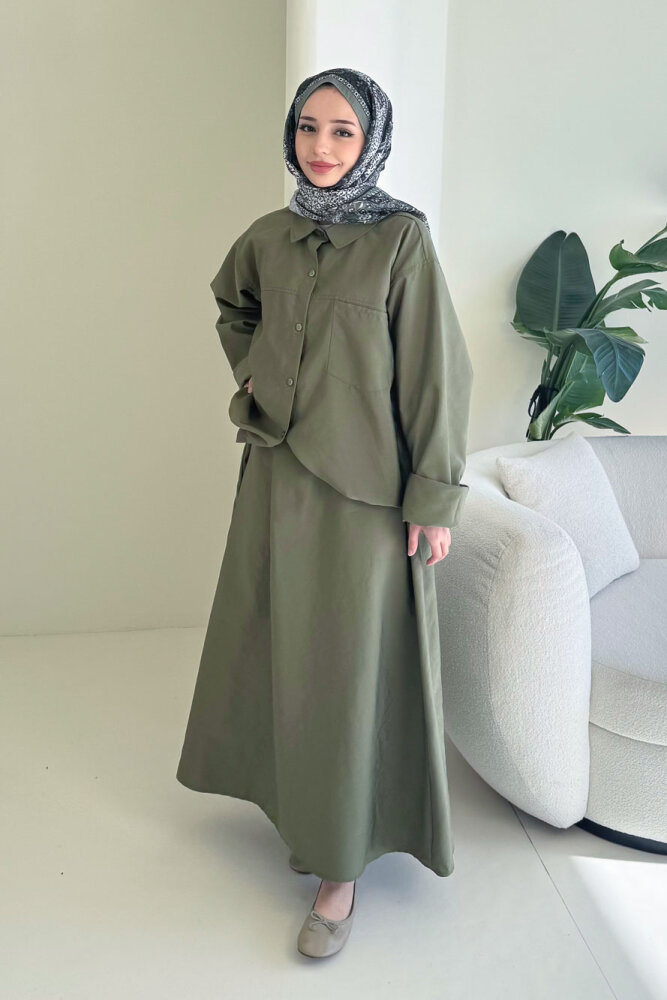 Zafira Etekli Takım - Haki - 3