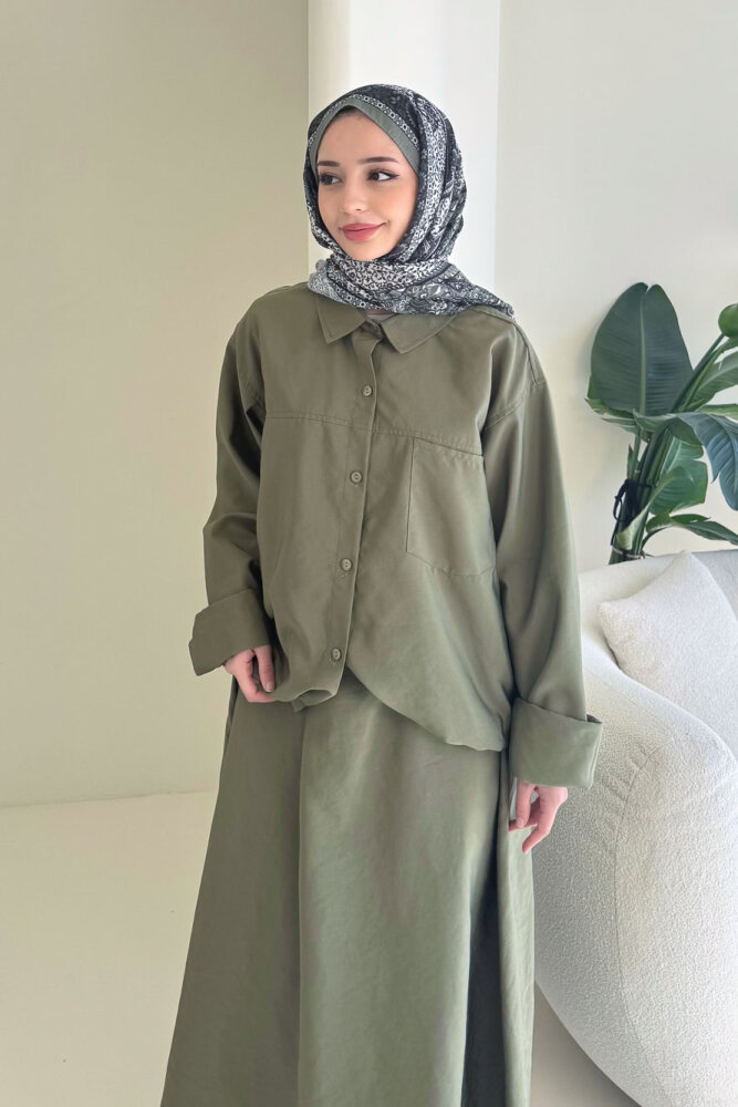 Zafira Etekli Takım - Haki - 4