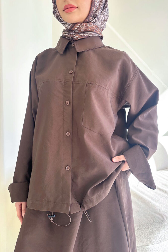 Zafira Etekli Takım - Kahverengi - 2